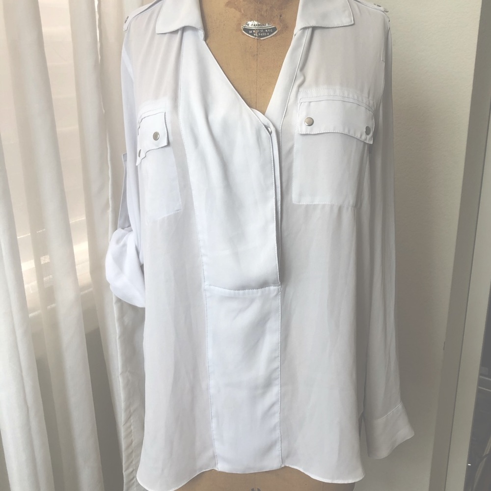 BCBG MaxAzris button up blouse